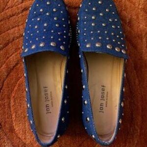 Denim Loafer w/studs